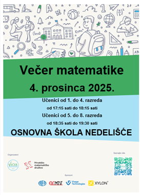 Večer matematike 2025. – Dođite i otkrijte zabavnu stranu brojeva!