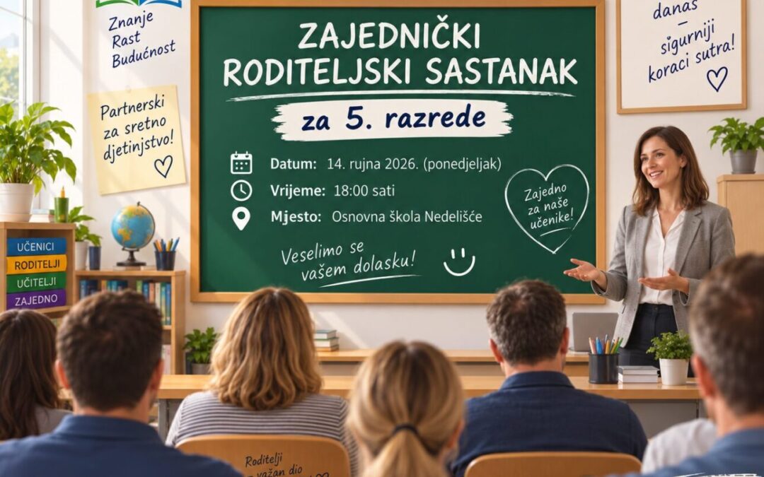 Zajednički roditeljski sastanak 5. razredi